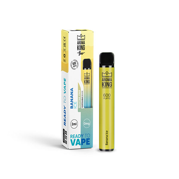 Dispositif jetable de Vape de la barre 600 de 0mg Aroma King 600 bouffées