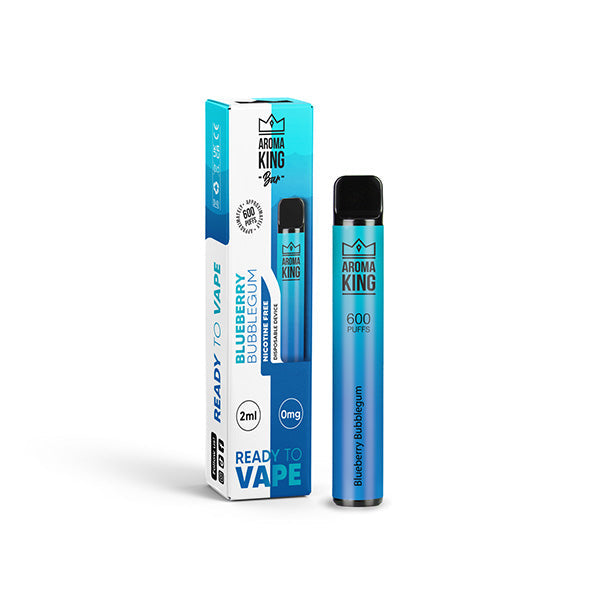 Dispositif jetable de Vape de la barre 600 de 0mg Aroma King 600 bouffées