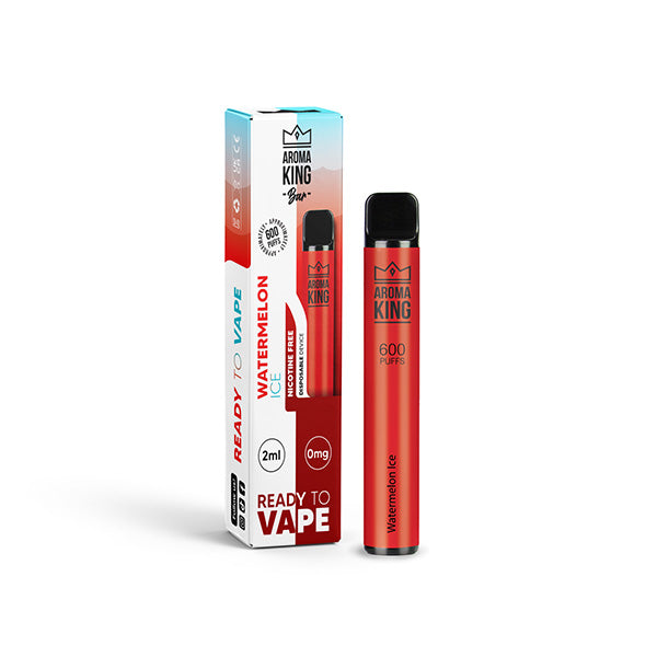 Dispositif jetable de Vape de la barre 600 de 0mg Aroma King 600 bouffées