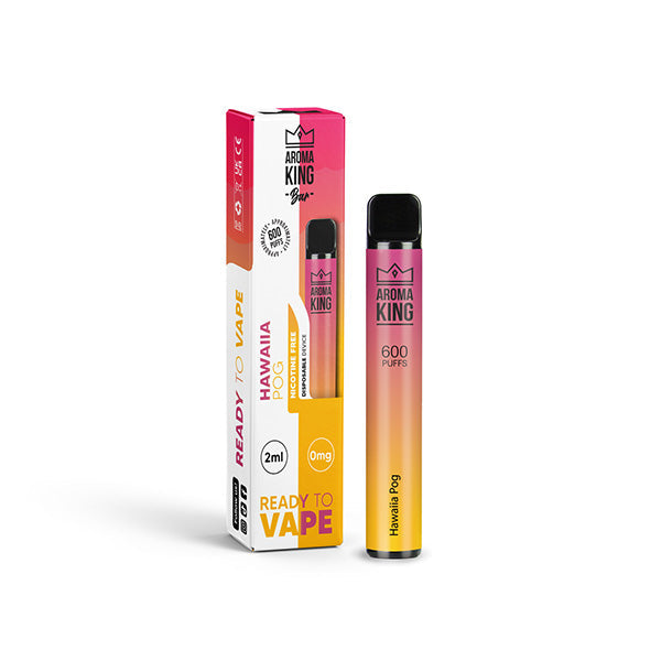 Dispositif jetable de Vape de la barre 600 de 0mg Aroma King 600 bouffées