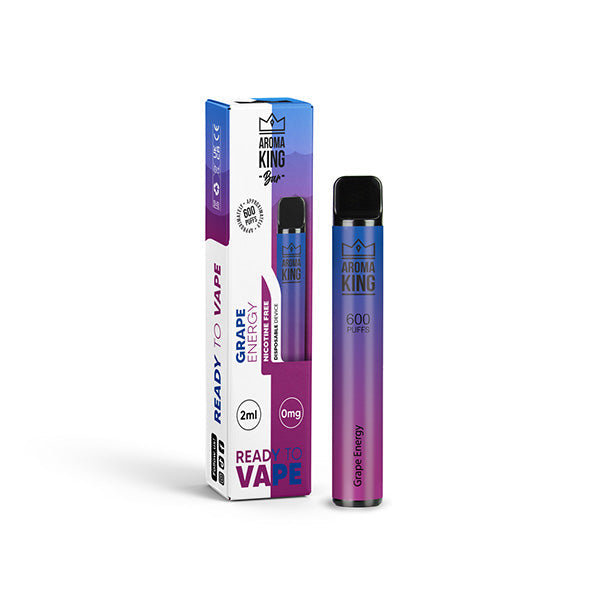 Dispositif jetable de Vape de la barre 600 de 0mg Aroma King 600 bouffées