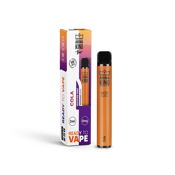 Dispositif jetable de Vape de la barre 600 de 0mg Aroma King 600 bouffées