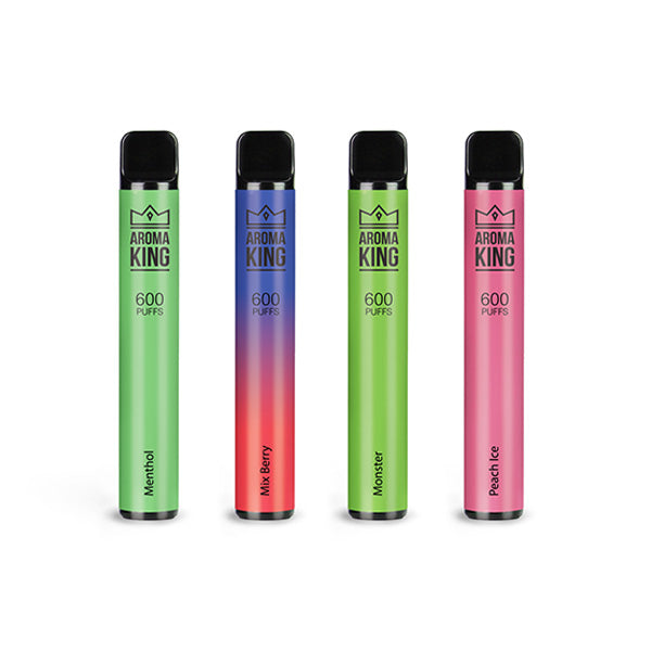 Dispositif jetable de Vape de la barre 600 de 0mg Aroma King 600 bouffées