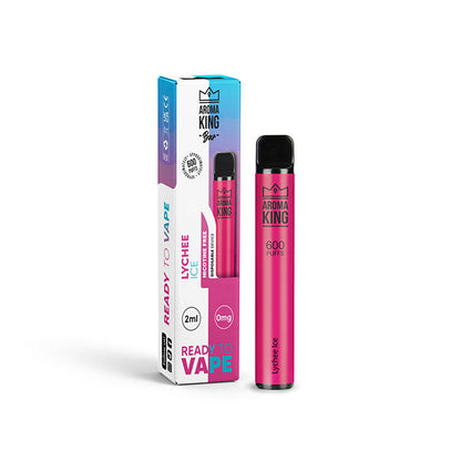 Dispositif jetable de Vape de la barre 600 de 0mg Aroma King 600 bouffées