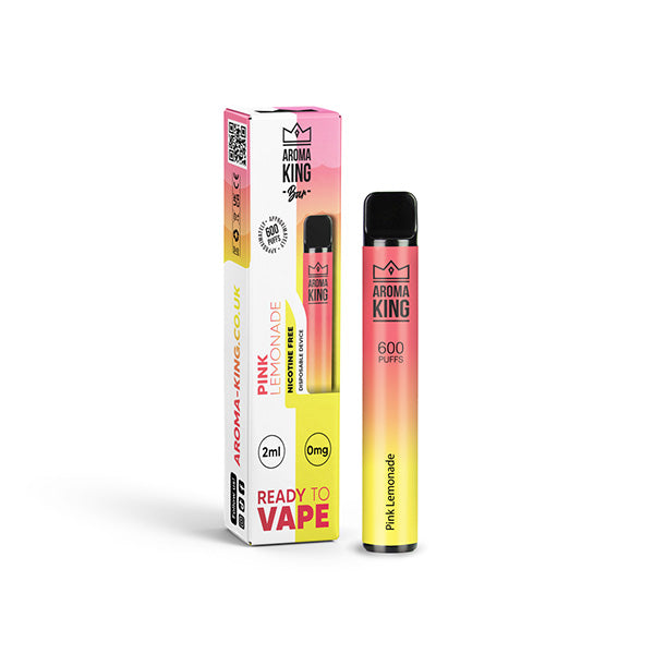 Dispositif jetable de Vape de la barre 600 de 0mg Aroma King 600 bouffées