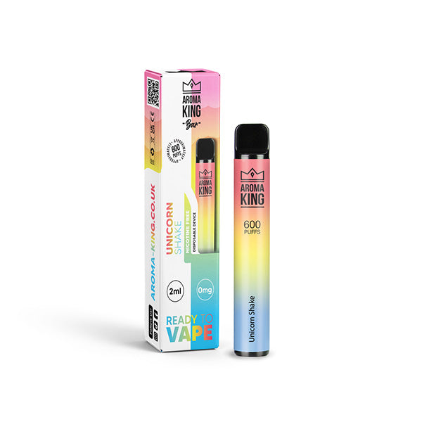 Dispositif jetable de Vape de la barre 600 de 0mg Aroma King 600 bouffées