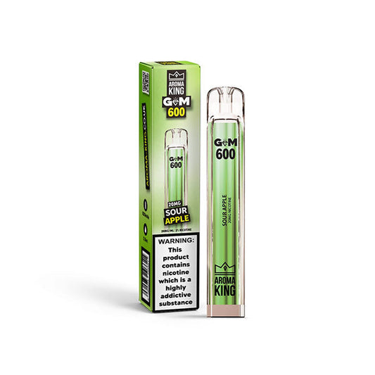 Dispositif jetable de Vape de GEM 600 de 20mg Aroma King 600 bouffées