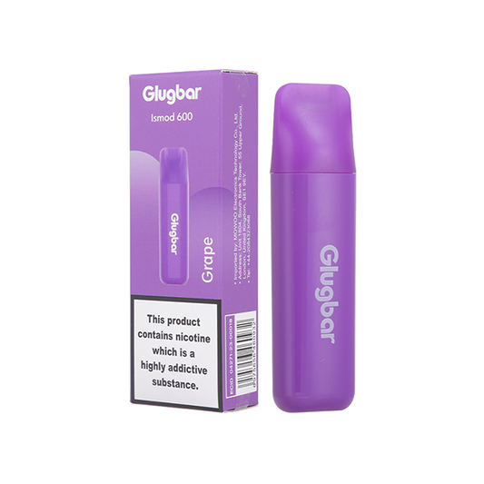 Dispositif jetable de Vape de Glugbar Ismod600 de 20mg 600 bouffées