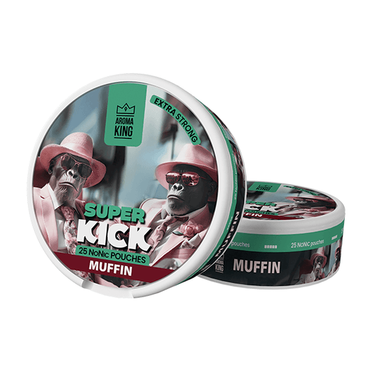25mg Aroma King Super Kick NoNic Pouches - 25 Pouches - Online Vape Shop