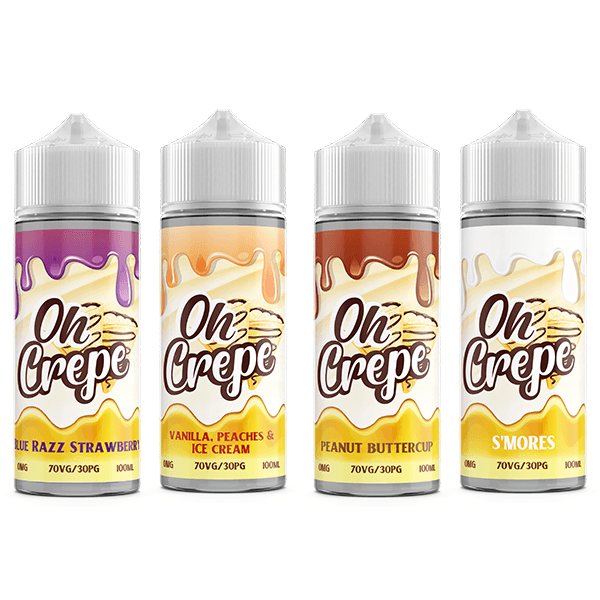 0mg Oh Crepe 100ml Shortfill (70VG/30PG) - Online Vape Shop