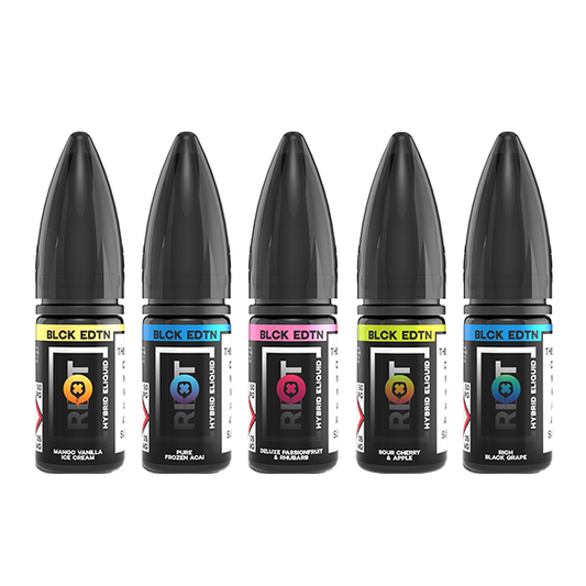 20 mg de sels de nicotine Riot Squad Black Edition V2 10 ml (50VG/50PG)