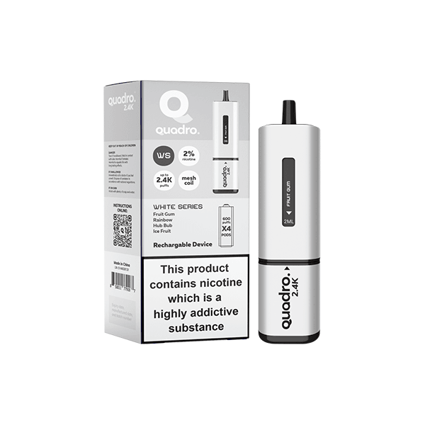 20mg Quadro 2.4K Pod Vape Kit 2400 Puffs - Online Vape Shop