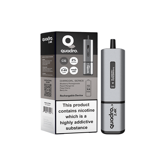 20mg Quadro 2.4K Pod Vape Kit 2400 Puffs - Online Vape Shop