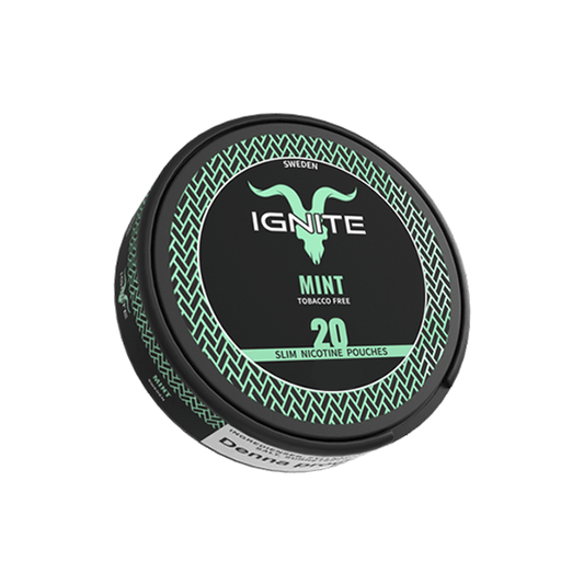 20mg Ignite Mint Slim Nicotine Pouches - 20 Pouches - Online Vape Shop