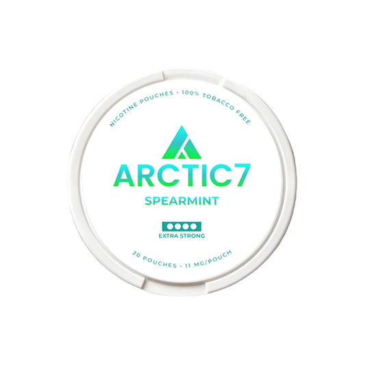 11mg Artic7 Spearmint Slim Nicotine Pouches - 20 Pouches - Online Vape Shop
