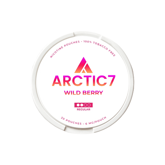6mg Artic7 Wild Berry Slim Nicotine Pouches - 20 Pouches - Online Vape Shop