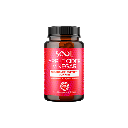 SOOL 500mg Apple Cider Vinegar Gummies - 60 Pieces