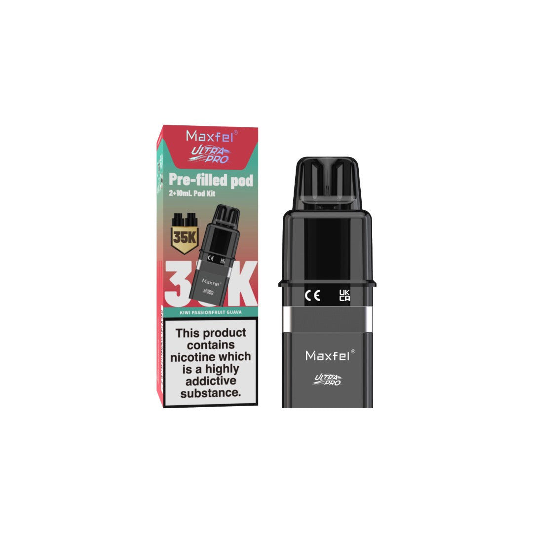 20mg Maxfel Ultra Pro Replacement Prefilled Pods 17500 Puffs