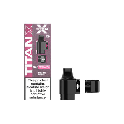 Titan X 10k Puff Prefilled 20MG Pods