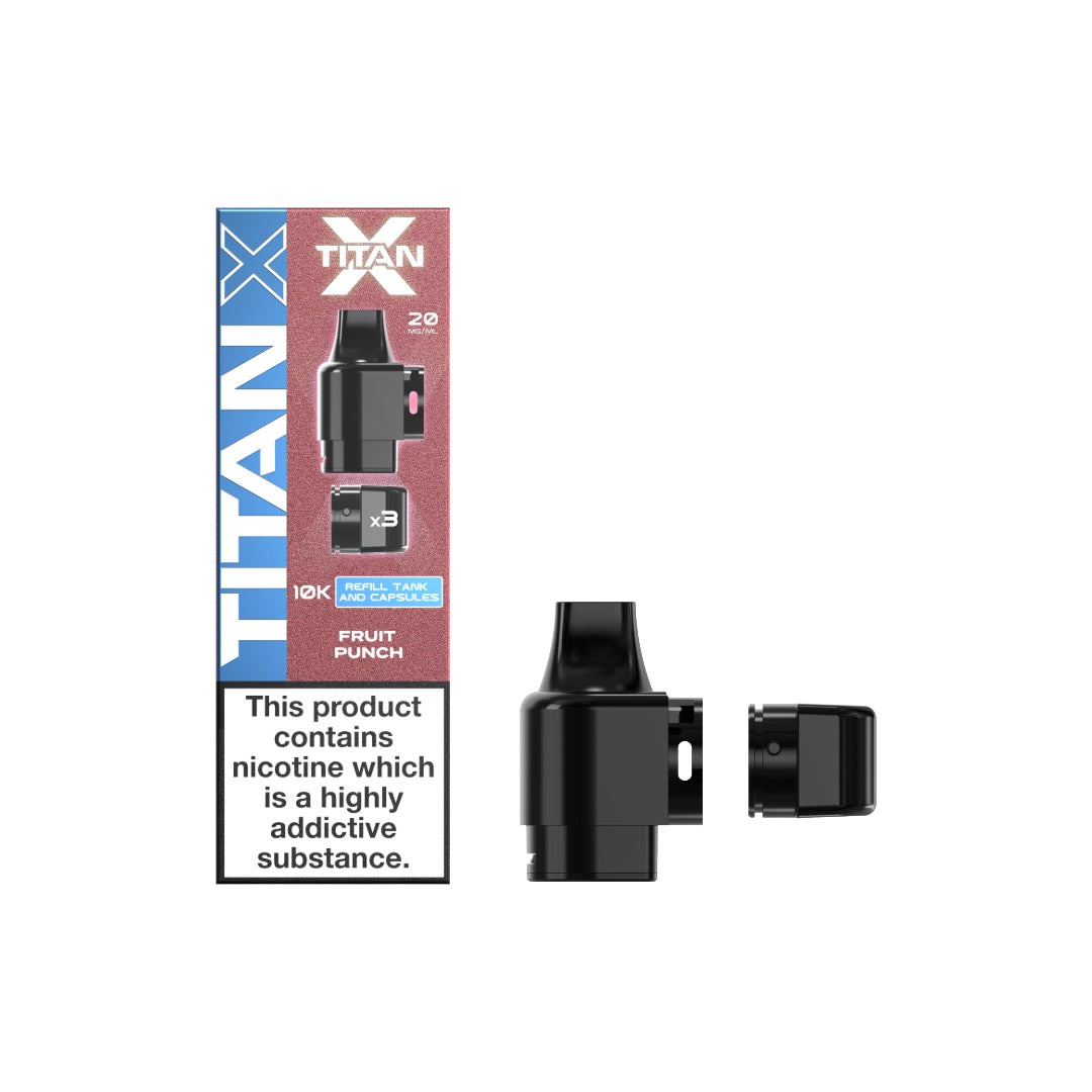 Titan X 10k Puff Prefilled 20MG Pods