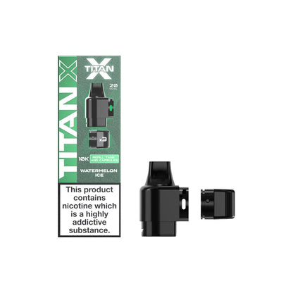 Titan X 10k Puff Prefilled 20MG Pods