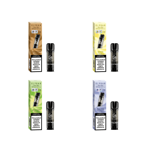 ELF Bar ELFA Pro 20mg Replacement Prefilled Pods - 2ml - Online Vape Shop