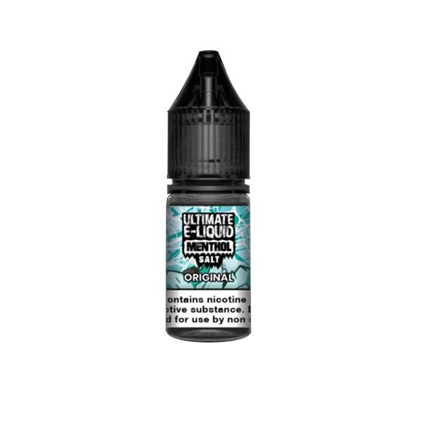 20mg Ultimate E-liquid Menthol Nic Salts 10ml (50VG/50PG) - Online Vape Shop