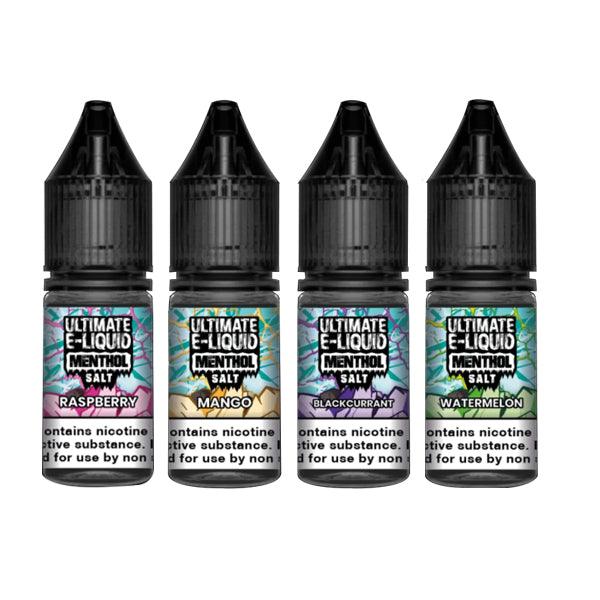 20mg Ultimate E-liquid Menthol Nic Salts 10ml (50VG/50PG) - Online Vape Shop