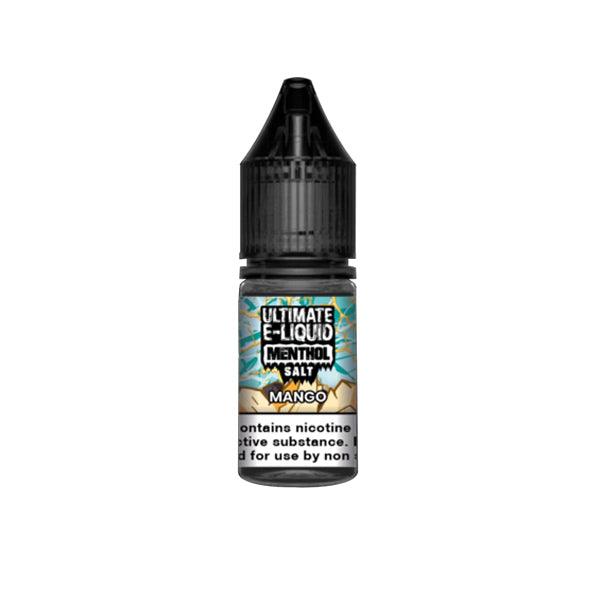20mg Ultimate E-liquid Menthol Nic Salts 10ml (50VG/50PG) - Online Vape Shop