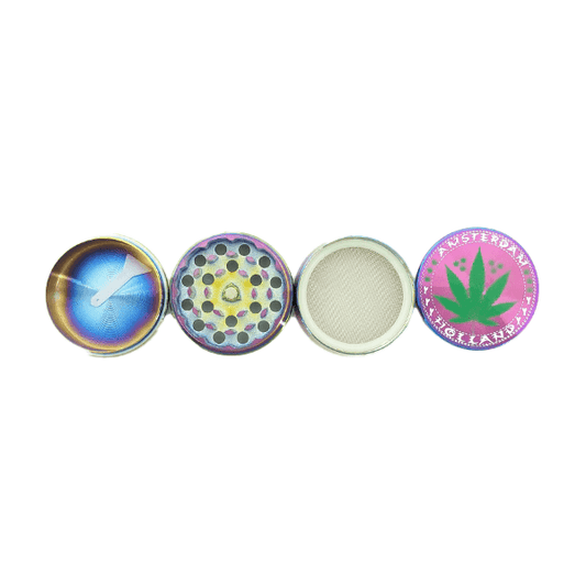 D&K 4 Parts Metal Tobacco Grinder - DK5797C-4 - Online Vape Shop