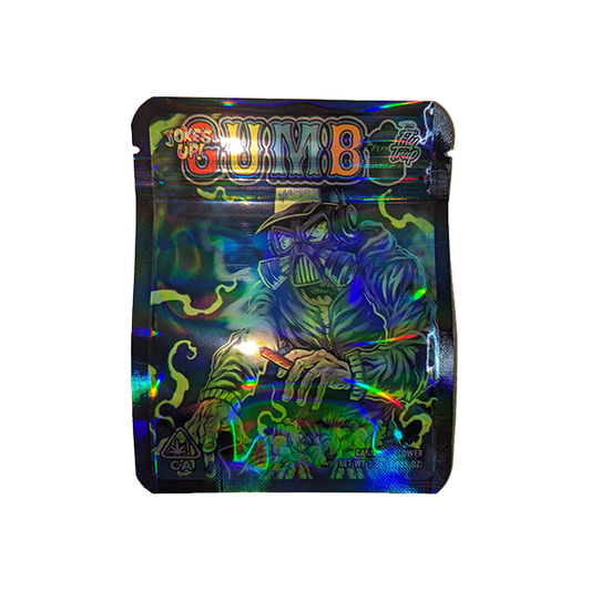 Mylar Gumbo Sac zippé imprimé 3,5 g Grand