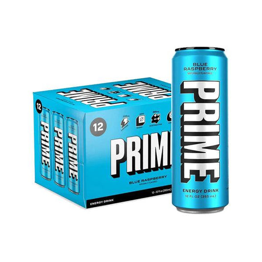 PRIME Energy USA Blue Raspberry Drink Can 355ml - Online Vape Shop