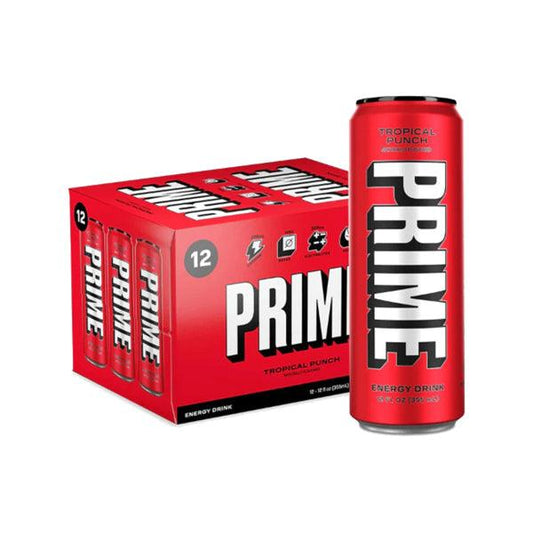 PRIME Energy USA Tropical Punch Drink Can 355ml - Online Vape Shop