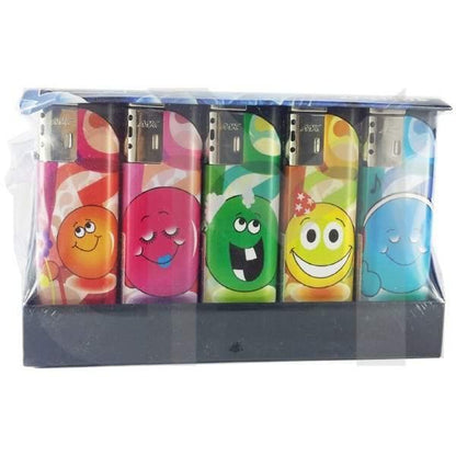 25 x 4Smoke Wind-Proof Printed Lighters - 218WE - Online Vape Shop
