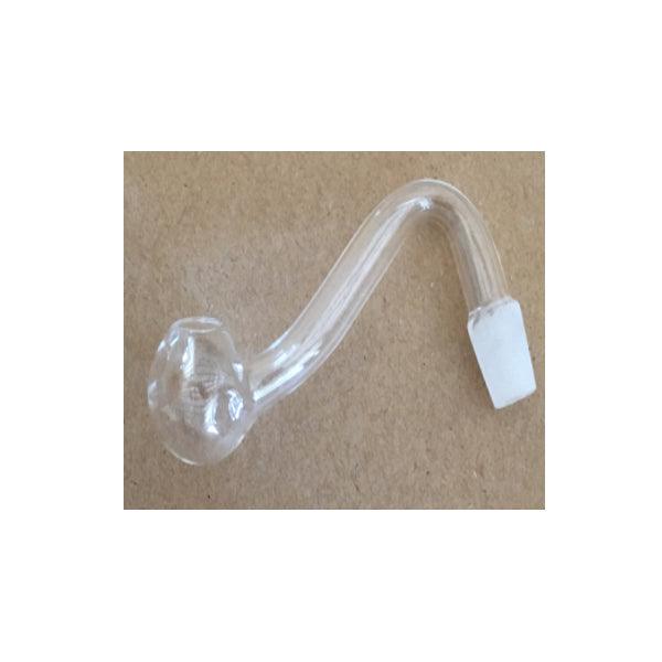 10 x S Shape 55mm Hook Polish Glass Pipe - GP126 - Online Vape Shop