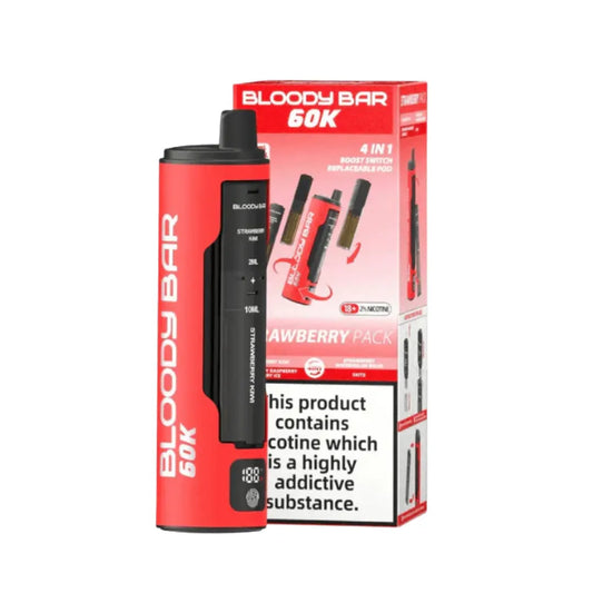 Bloody Bar 60k 4 in 1 Prefilled Pod Vape Kit 60000 Puffs