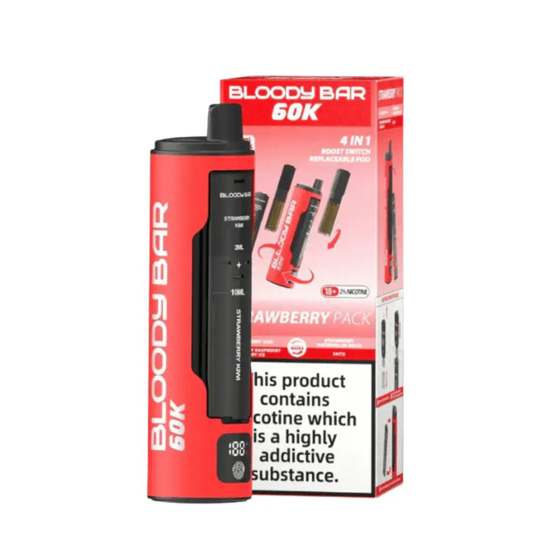 Bloody Bar 60k 4 in 1 Prefilled Pod Vape Kit 60000 Puffs
