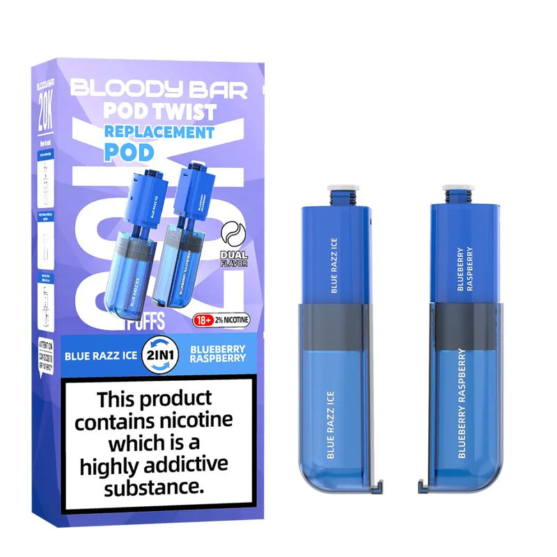 Bloody Bar 20k Twist Prefilled Pod - 20000 Puffs Replacement Pods