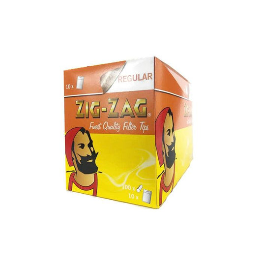 100 Zig-Zag Regular Filter Tips - Pack of 10 Bags - Online Vape Shop
