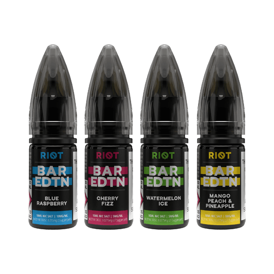 10mg Riot E-liquid BAR EDTN 10ml Nic Salts (50VG/50PG) - Online Vape Shop