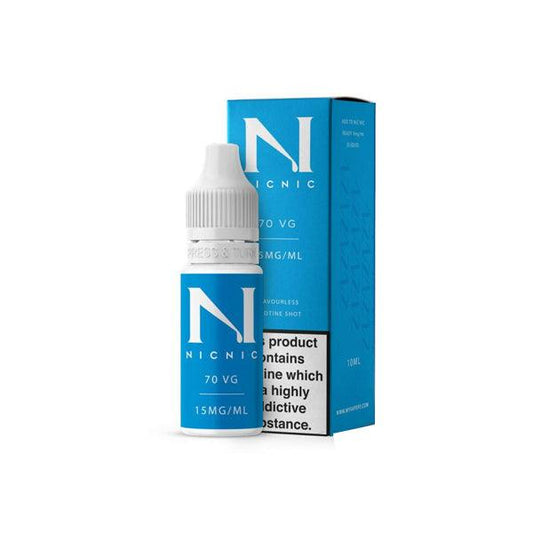 15mg Nic Nic Flavourless Nicotine Shot 10ml 70VG - Online Vape Shop