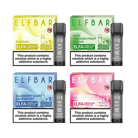 ELF Bar ELFA 20mg Replacement Prefilled Pods 2ml - Online Vape Shop