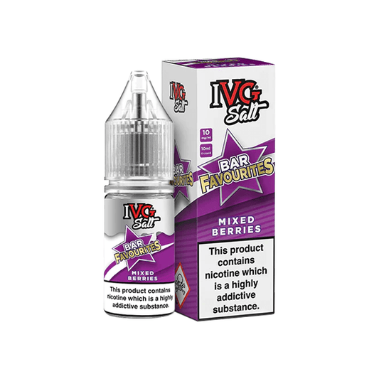 20mg I VG Bar Favourites 10ml Nic Salts (50VG/50PG) - Online Vape Shop
