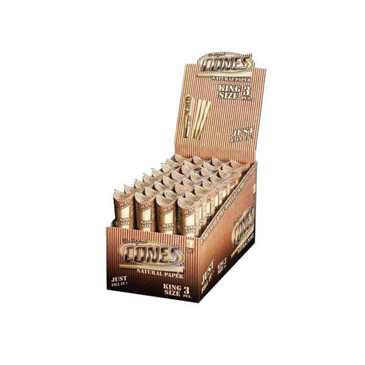 3 x 32 Mountain High King Size Pre-Rolled Cones Natural - Display Pack - Online Vape Shop