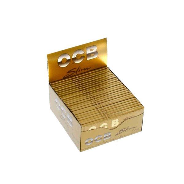50 OCB Premium King Size Slim Gold Papers - Online Vape Shop
