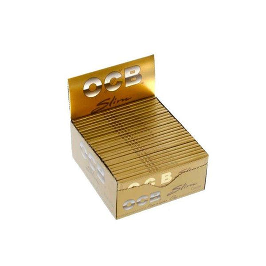 50 OCB Premium King Size Slim Gold Papers - Online Vape Shop