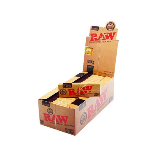 50 Raw Classic Wide Rolling Papers - Online Vape Shop