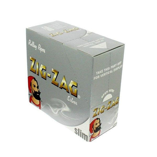 50 Zig-Zag Silver King Size Slim Rolling Papers - Online Vape Shop