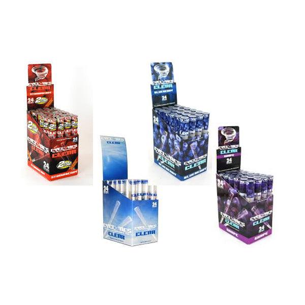 Cyclones Pre Rolled Clear Cones - 24 pack - Online Vape Shop