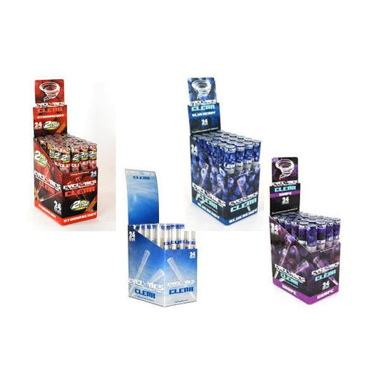 Cyclones Pre Rolled Clear Cones - 24 pack - Online Vape Shop